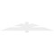Ekena Millwork Redmond Architectural Grade PVC Gable Bracket, 96"W x 16"H x 2"D x 6"F, 4/12 Pitch GBP096X16X0206RED00 - alternate 5